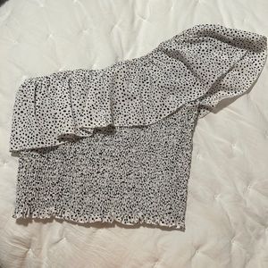 Zara ruffle tank